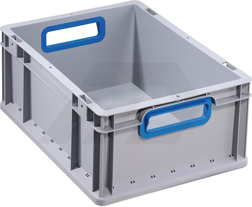 Allit ProfiPlus EuroBox 40x30x17cm Grijs Met Blauwe Grepen