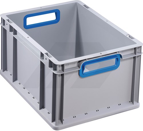 Allit ProfiPlus EuroBox 40x30x22cm Grijs Met Blauwe Grepen