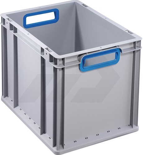 Allit ProfiPlus EuroBox 40x30x32cm Grijs Met Blauwe Grepen