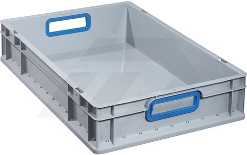 Allit ProfiPlus EuroBox 60x40x12cm Grijs Met Blauwe Grepen