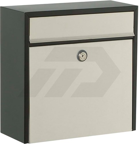 Allux 2500 Brievenbus RVS/Zwart (1 stuks)