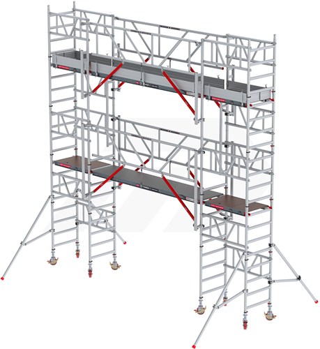Altrex MiTower Connect 6,2 Mtr Met Fiber Deck Platforms 1,85 Mtr.