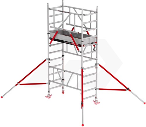 Altrex MiTower Plus Rolsteiger 4,2 Mtr 75x165cm Met Houten Platforms