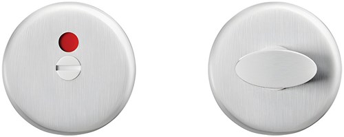 AXA Binnendeurrozetten Klik Rond Ø52mm Toilet Aluminium F1 Geslepen (1 Set)