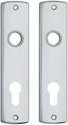 AXA Binnendeurschilden Curve 180x41x6mm PC72 Aluminium F1 (1 Set)