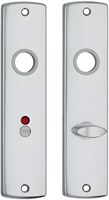 AXA Binnendeurschilden Curve 180x41x6mm WC63/8 Aluminium F1 (1 Set)
