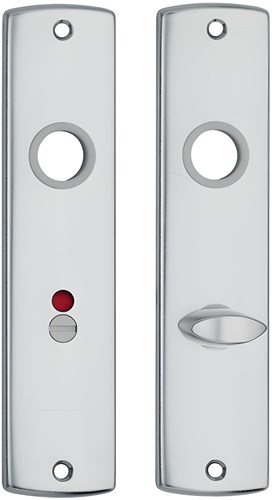 AXA Binnendeurschilden Curve 180x41x6mm WC63/8 Aluminium F1 (1 Set)