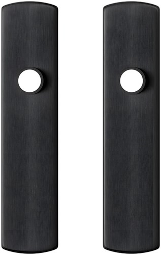 AXA Binnendeurschilden Curve Klik 200x45x8mm Blind Zwart F8 Geslepen (1 Set)