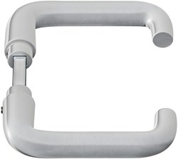 AXA Deurkrukken Sabel 130mm Madeschroefbevestiging Aluminium F1 Geslepen (1 Set)