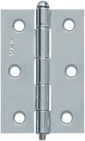 AXA Smal Scharnier Ongelagerd 76x51x1,6mm Rechte Hoek Staal Verzinkt (1 Stuks)