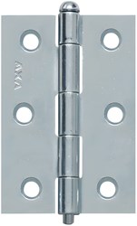 AXA Smal Scharnier Ongelagerd 76x51x1,6mm Rechte Hoek Staal Verzinkt (1 Stuks)