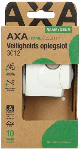 AXA Veiligheidsoplegslot 3012 Naar Buiten Draaiend Gelijksluitend SKG* Wit (1 Stuks)-2
