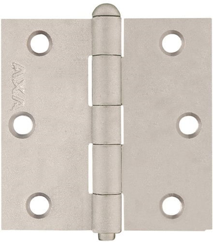 AXA 1103-24 76x76mm Scharnier Ongelagerd RVS Rechte Hoek