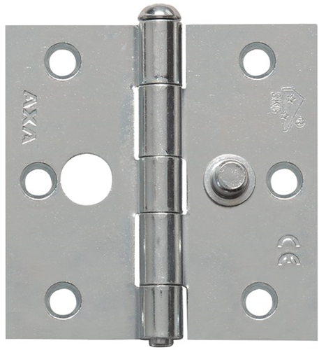 AXA 1113-24 76x76mm Scharnier Ongelagerd Rechte Hoek SKG