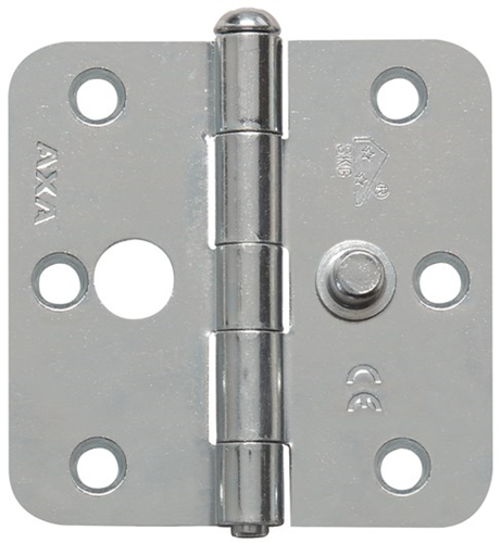 AXA 1114-24 76x76mm Scharnier Ongelagerd Ronde Hoek SKG