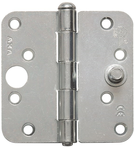 AXA 1114-25 89x89mm Scharnier Ongelagerd Ronde Hoek SKG