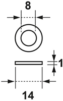 AXA 1171-08 Vulring Voor 1177 Inboorpaumelles-2