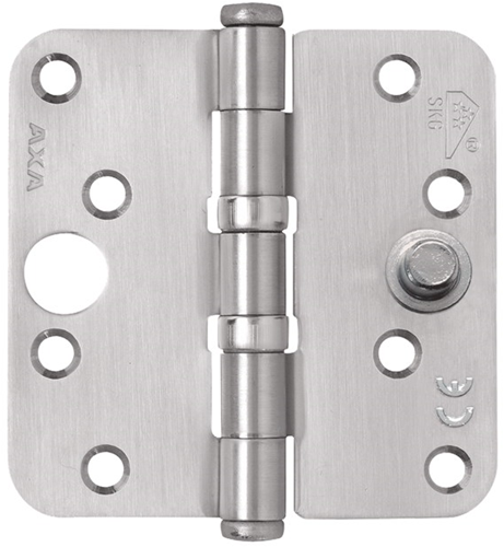 AXA 1543-25 89x89mm Kogellagerscharnier Ronde Hoek RVS SKG