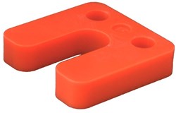 GB Drukplaat 15x70x70mm Oranje Met Sleuf Kunststof