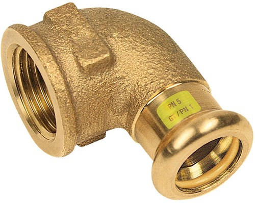 Bonfix Perskoppeling Koper Gas Kniekoppeling 90° 3/4"x15mm