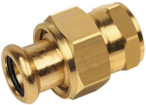 Bonfix Perskoppeling Koper 3-Dlg koppeling 1/2"x15mm