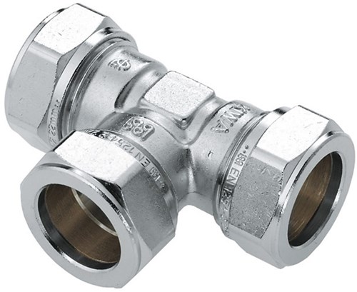 Bonfix Vernikkelde T-koppeling 10x10x10mm