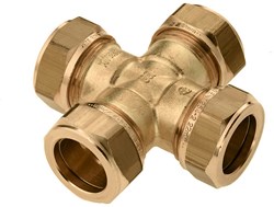 Bonfix Messing Kruisstuk 22x15x22x15mm