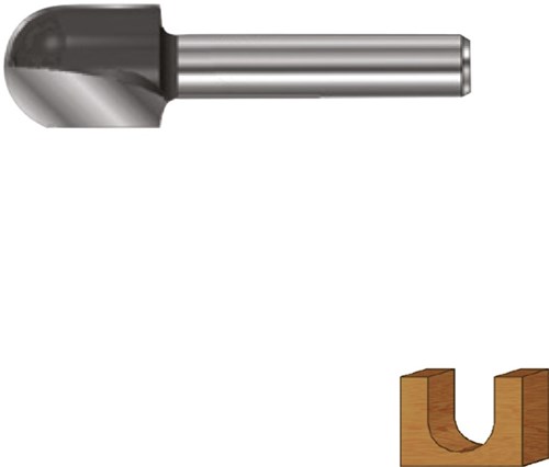 Rotec Dakgootfrees 25,4mm R12,7 As 12mm Gold-Line
