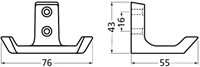 Hermeta 0033-02 Jashaak Dubbel Aluminium F2-2
