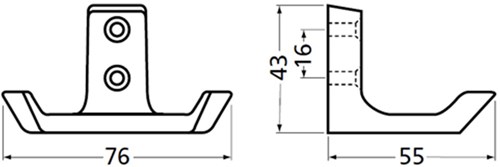 Hermeta 0033-02 Jashaak Dubbel Aluminium F2-2