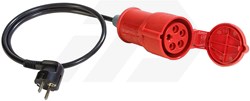 Benning 16A CEE 5-Polige 3-Fase Meetadapter Passief