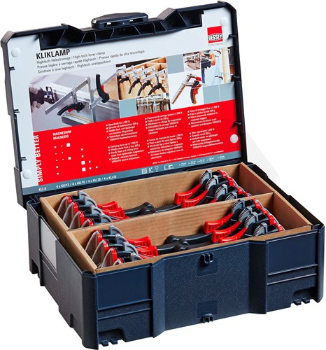 Bessey KLI-S Kliklamp Snelspanlijmtang Systainer 16-Delig