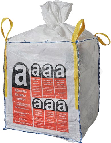 Big Bag Transportzak Wit 90x90x110cm Afsluitbaar Voor Asbest