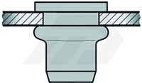 Gesipa Blindklinkmoer M8 Aluminium Met Cilinderkop-3