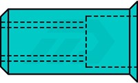 Gesipa Blindklinkmoer M6 RVS Met Klein Verzonken Kop-2