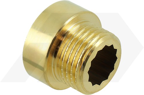 Bonfix Messing Kraanverlengstuk 1"x10mm