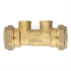 Bonfix Messing Keerklep 22x22mm Knel