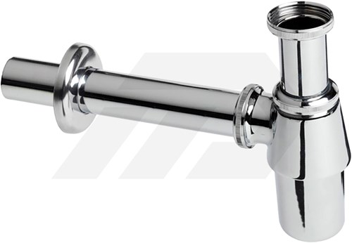 Bonfix Verchroomde Bekersifon Met Muurbuis En Rozet 1 1/4"