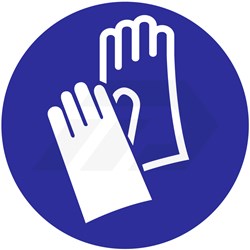 Bord Handschoenen Verplicht Ø 200mm