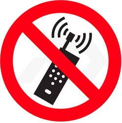 Bord Telefoon Verboden Ø 200mm