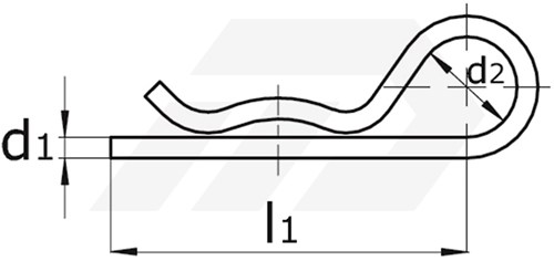 Borgveer Enkel 6mm Verzinkt-2
