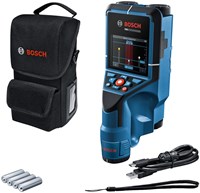 Bosch PRO D-tect 200 C Detector (4x AA-Batterij, Batterijadapter, In Opbergetui)