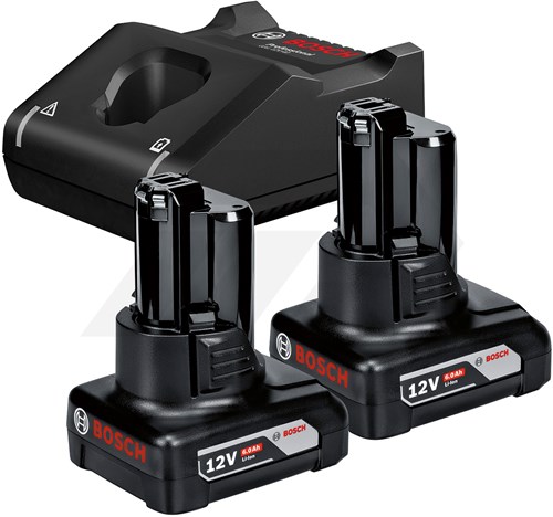 Bosch Starterset 12V Premium Accu Starterset (2x6,0 Ah 1xGAL 12V-40)