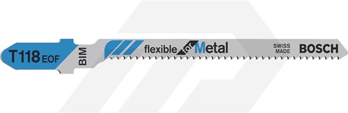 Bosch T118EOF Decoupeerzaagblad Flexible for Metal (5 Stuks)