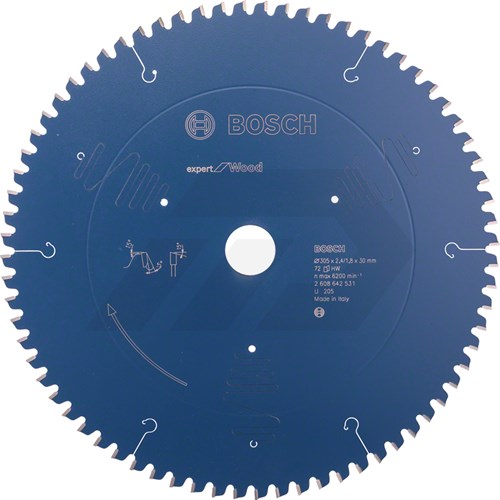 Bosch 305x2,4x30mm 72 Tanden Cirkelzaagblad Expert For Wood