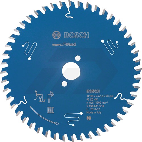 Bosch 160x2,2x20mm 48 Tanden Cirkelzaagblad Expert For Wood