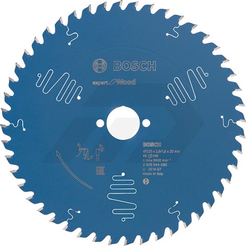 Bosch 225x2,6x30mm 48 Tanden Cirkelzaagblad Expert For Wood