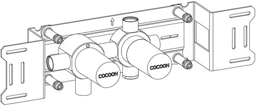 Cocoon John Pawson JP BOX14-V Inbouwsysteem voor Thermostatische Mengkraan en Valve
