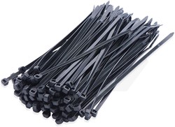 SapiSelco Bundelband 4,8x450mm Zwart UV Bestendig Nylon (100 Stuks)