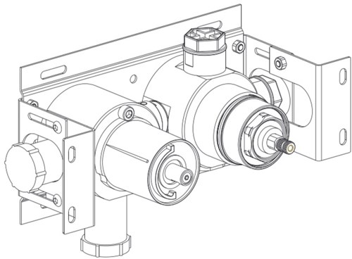 Cocoon Piet Boon BOX04 Inbouwsysteem voor Thermostatische Mengkraan en Omsteller
